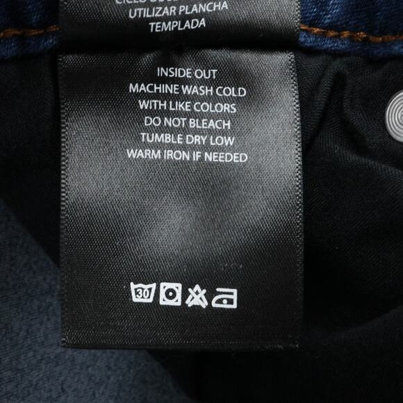 Tahari Jeans Plus Size 20W Dark Blue Stretch Cotton Denim High Rise Skinny - Picture 14 of 14